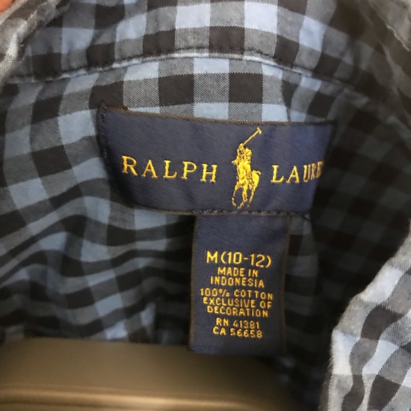 Ralph Lauren Plaid Button Down Shirt - Picture 2 of 3